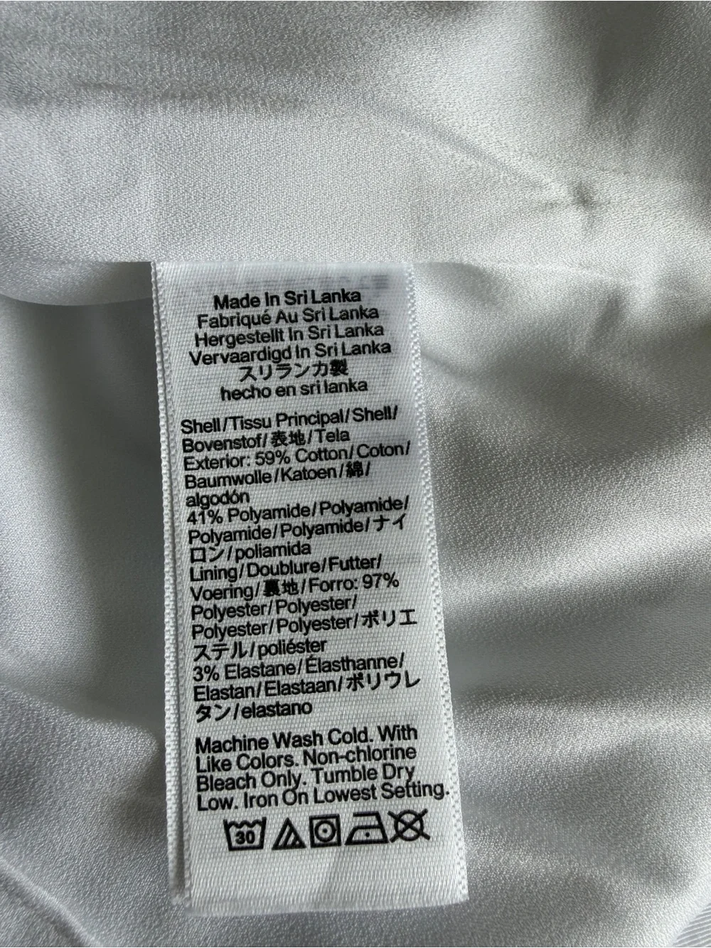 J.Crew Shrunken V-Neck Vest Top White Size 4 Cotton Blend NWT